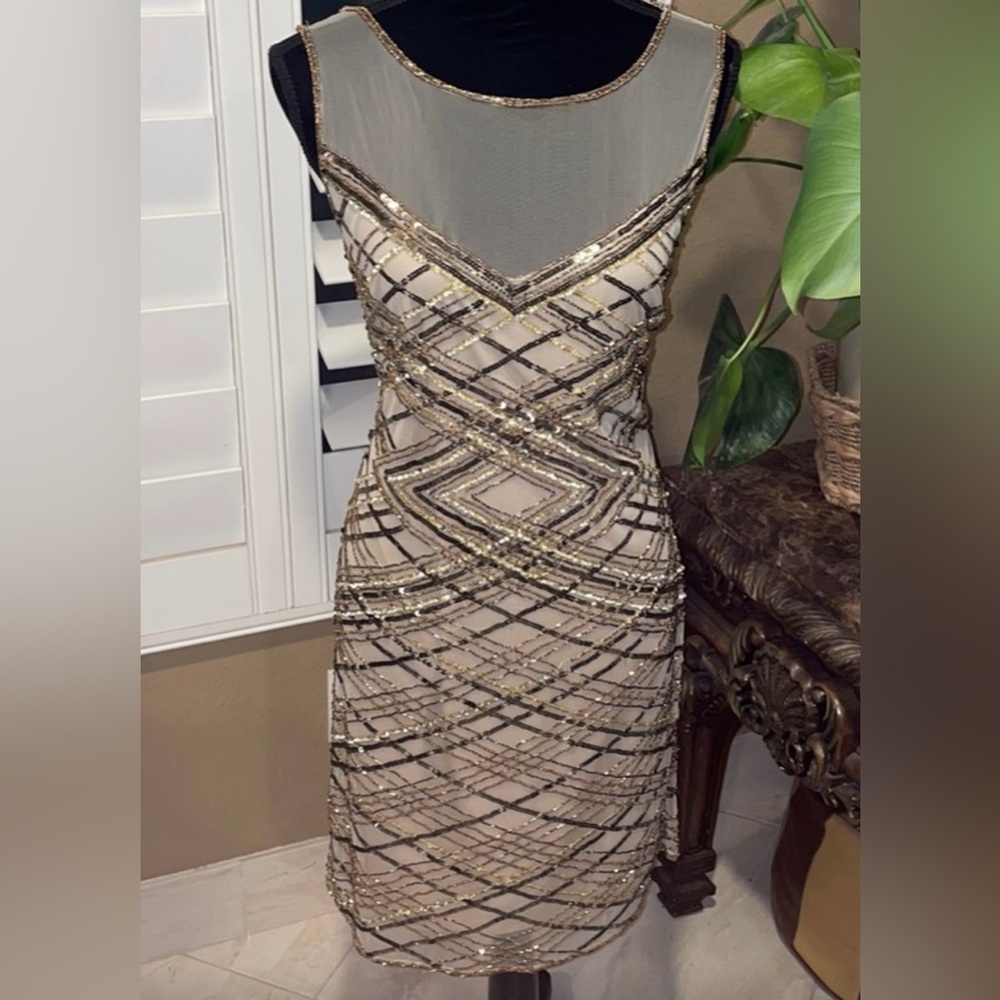 Pissarro Nights Beaded Dress size 14p